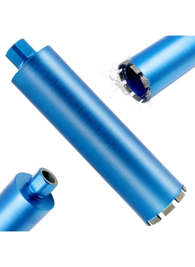 Dong Cheng Wet Core Drill Bit for Reinforced Concrete, Brick, Stone, 76mm Diameter, 35.56cm Depth, 10mm Diamond Segment - Image 1