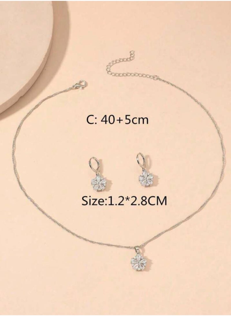 Elegant Silver Plated Stainless Steel Necklace & Earrings Jewellery Set For Women - pzsku/ZB8B96656EE22F43A3194Z/45/_/1708877499/a6221828-9278-4205-a990-ff96a361eedf