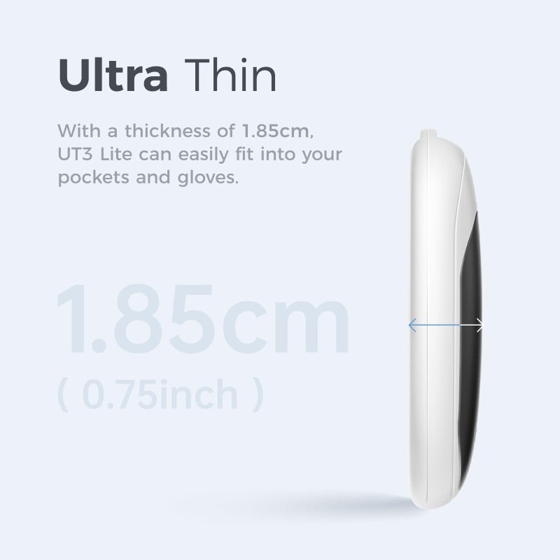 OCOOPA Magnetic Rechargeable Hand Warmers 2 Pack, Fast Heating, 3-Settings, UL Certified, Electric Portable Pocket Heater, Hunting, Golf, Camping Gear, Warm Gifts for Women, Tech Gift Men, UT3 Lite - Image 2