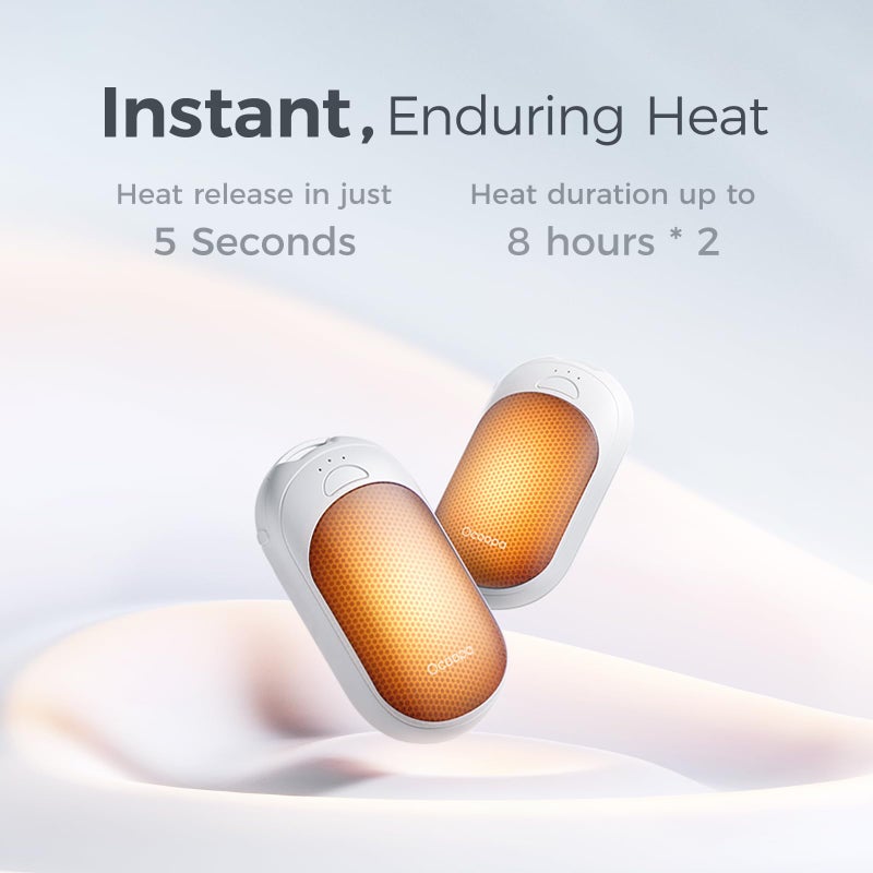 OCOOPA Magnetic Rechargeable Hand Warmers 2 Pack, Fast Heating, 3-Settings, UL Certified, Electric Portable Pocket Heater, Hunting, Golf, Camping Gear, Warm Gifts for Women, Tech Gift Men, UT3 Lite - Image 5