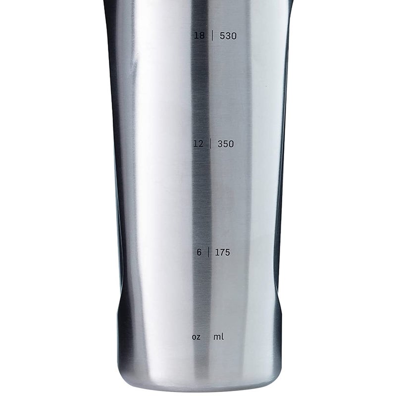BlenderBottle Radian Shaker Cup Insulated Stainless Steel Water Bottle with Wire Whisk, 26-Ounce, Matte Arctic Blue - Image 3
