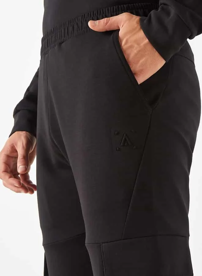 ADOT by Splash Solid Pants with Elasticated Waistband and Pockets
