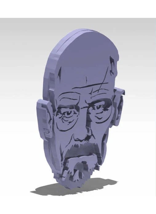 Internos Design - Set of 2 Breaking Bad Walter White Head Keychains - Image 1