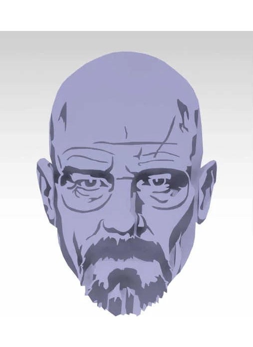 Internos Design - Set of 2 Breaking Bad Walter White Head Keychains - Image 1