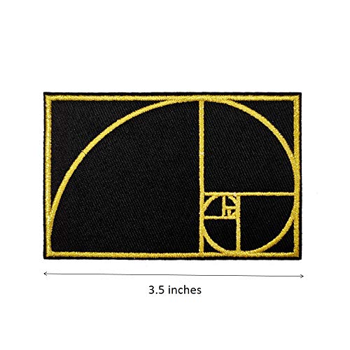 Cute-Patch Phylogenetic Tree Golden Ratio Goldener Schnitt Embroidered Iron on sew on Patches Applique - Image 2