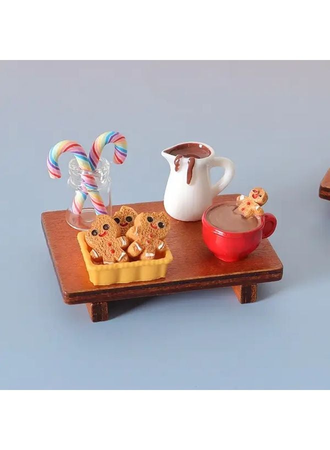10 Piece Christmas Food Game Miniature Gingerbread Cookie Dollhouse Figurines - Image 3