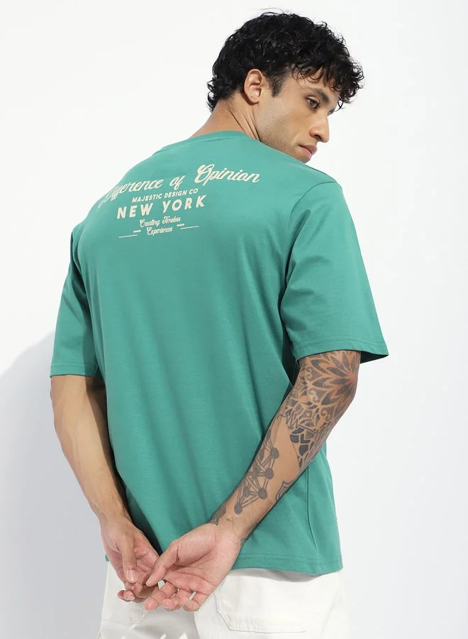 Difference of Opinion Men Oversized Short Sleeve Printed T-Shirt