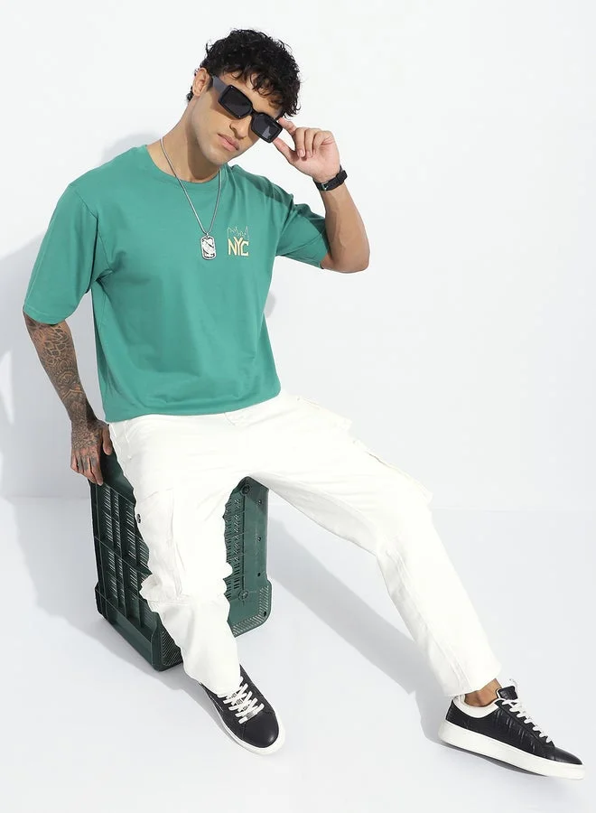 Difference of Opinion Men Oversized Short Sleeve Printed T-Shirt