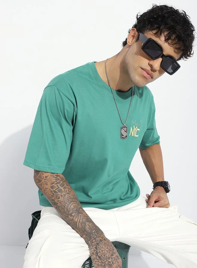 Difference of Opinion Men Oversized Short Sleeve Printed T-Shirt