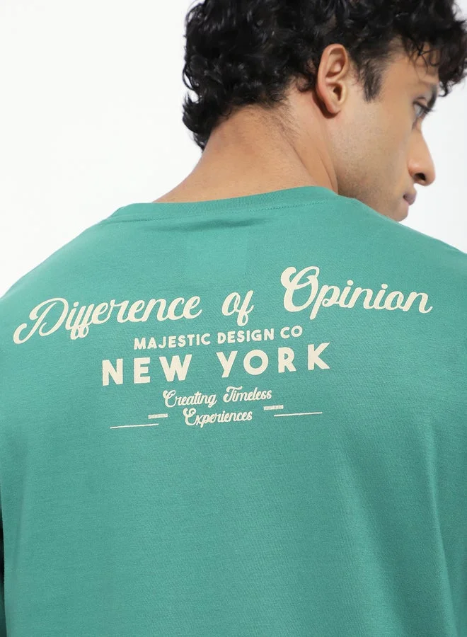 Difference of Opinion Men Oversized Short Sleeve Printed T-Shirt