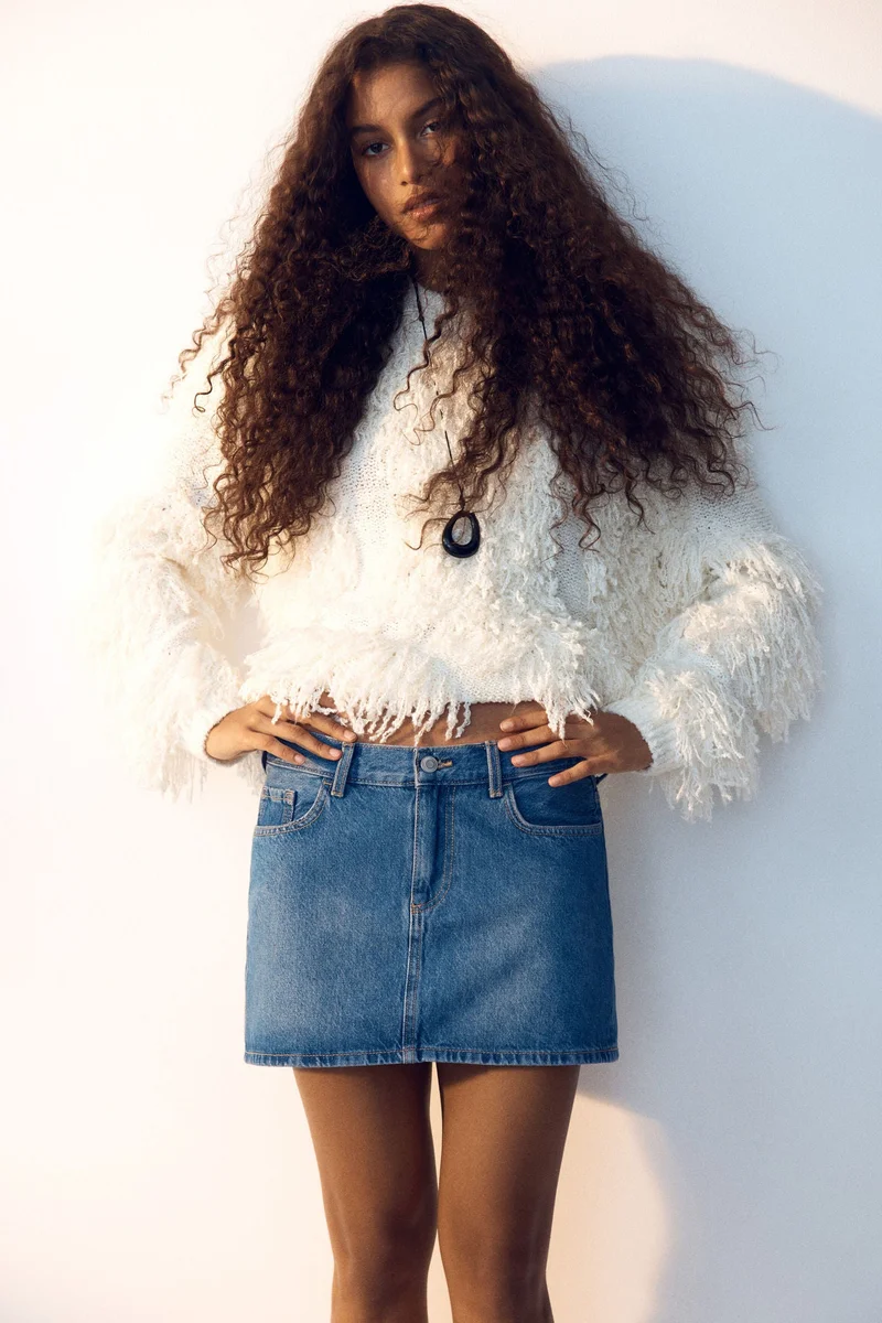 H&M Short denim skirt