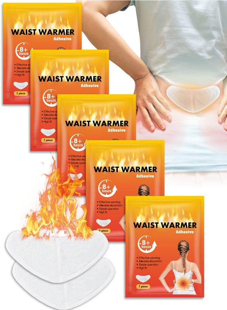 سان هان رقعة تدفئة الخصر - عبوات علاجية ساخنة يمكن التخلص منها لأسفل الظهر - حتى 8 ساعات من الحرارة تدوم طويلاً وتخفف من الانزعاج للعمل في الهواء الطلق في الشتاء والأنشطة الرياضية - 5 قطع - Image 1