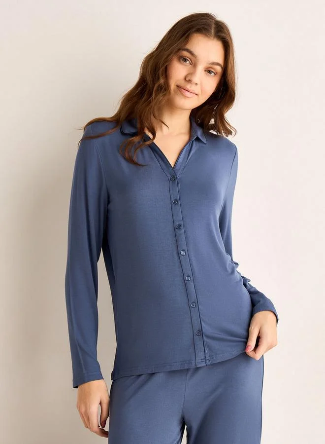 سبلاش فيڤ Pyjama Set Button-Down Shirt and Pants Modal