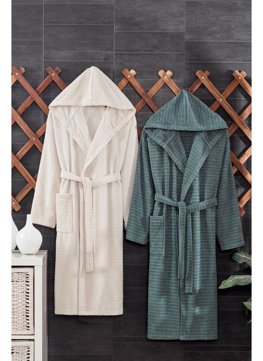 Casnack Quina 2-Piece Hooded Oversize Bathrobe Set  - Image 1