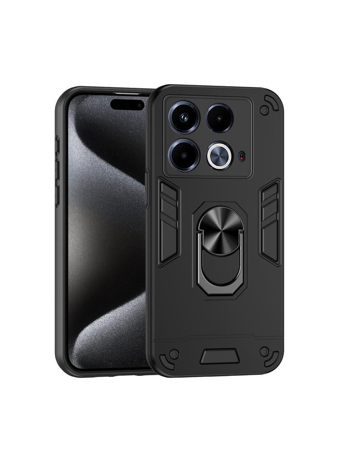 اس-توب جراب لهاتف Infinix Note 40 جراب هاتف معدني مقاوم للصدمات مزود بحلقة - Image 1