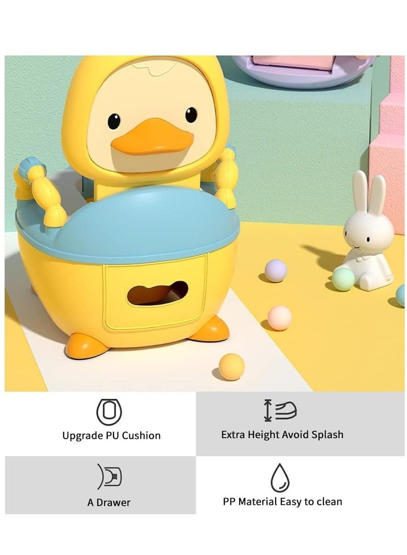 ممز بلانيت مقعد تدريب على استخدام البوتي للأطفال من ممز بلانيت، نونية محمول مع مقابض، كرسي الصغار دعم خلفي مرتفع وغطاء ووعاء قابل للإزالة، الصغار - Image 5