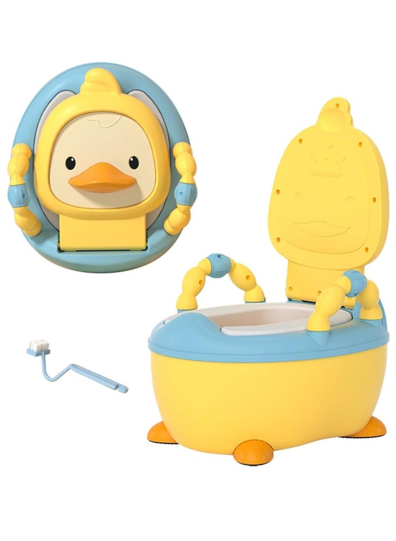 ممز بلانيت مقعد تدريب على استخدام البوتي للأطفال من ممز بلانيت، نونية محمول مع مقابض، كرسي الصغار دعم خلفي مرتفع وغطاء ووعاء قابل للإزالة، الصغار - Image 1