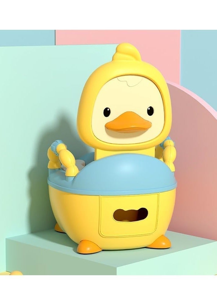 ممز بلانيت مقعد تدريب على استخدام البوتي للأطفال من ممز بلانيت، نونية محمول مع مقابض، كرسي الصغار دعم خلفي مرتفع وغطاء ووعاء قابل للإزالة، الصغار - Image 2