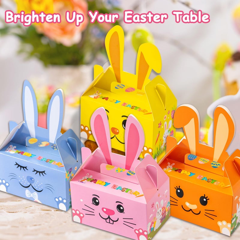 Kiddelo 12 Pack Easter Baskets, Bunny Easter Treat Bags, Rabbit Treat Boxes Gift Bags, Basket Bulk for Kids Party Favors, Holiday Goody and Classroom Holiday Prizes - Image 4