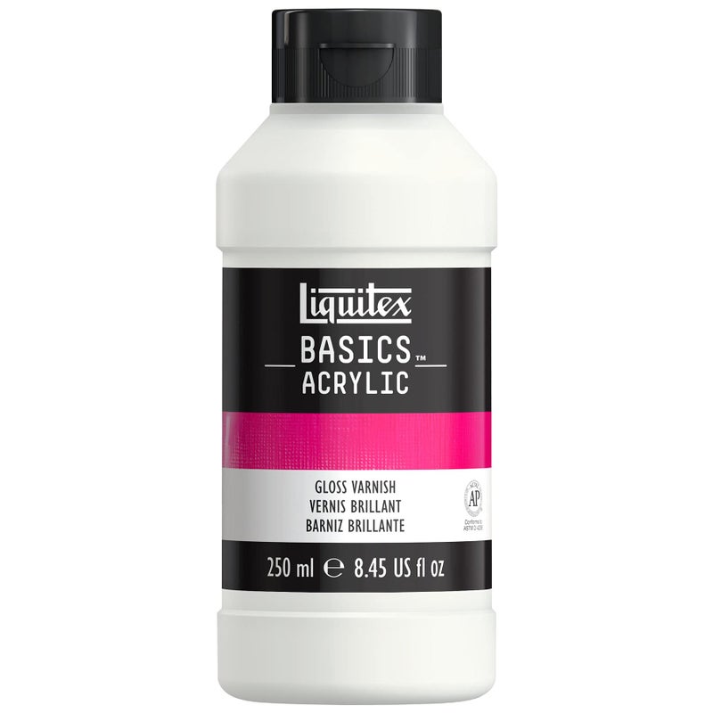 Liquitex ورنيش لقيتكس باسيكس اللامع، 250 مل (8.4 أونصة) زجاجة - Image 1