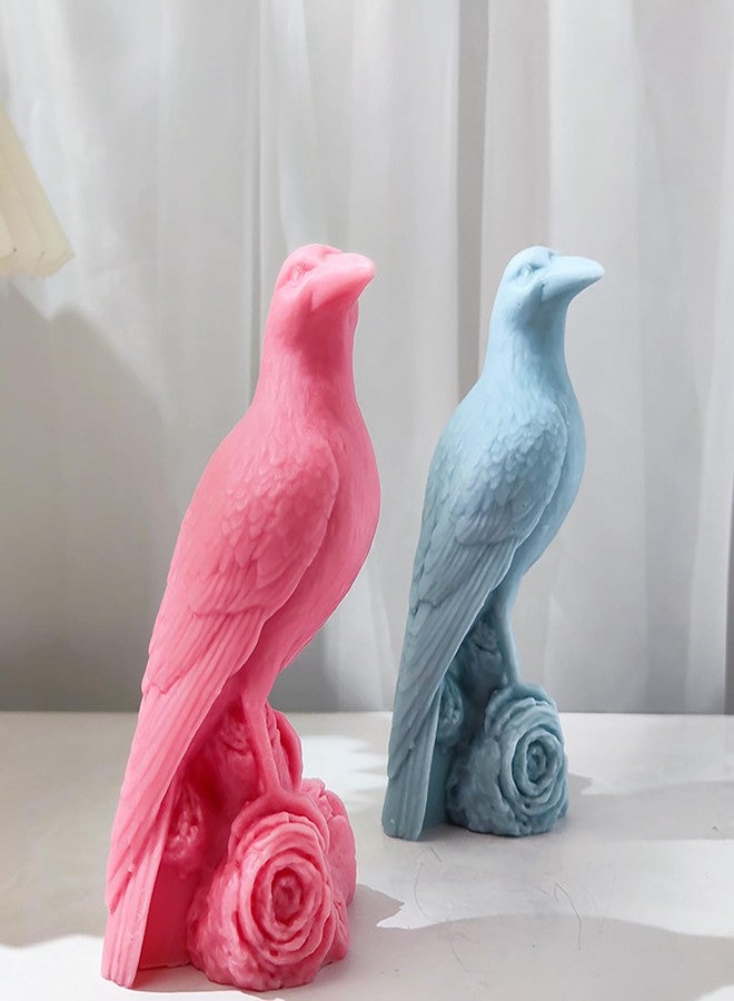 ESEDAGE Crow Resin Mold Raven Resin Mold Animal Resin Mold Crow Mold Owl Resin Casting Mold Resin Making Molds Silicone Mold for Candle Home Decorate Mold 3D Animal Mold Candle Making Mold - Image 5