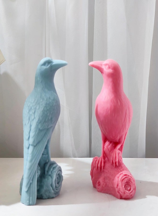 ESEDAGE Crow Resin Mold Raven Resin Mold Animal Resin Mold Crow Mold Owl Resin Casting Mold Resin Making Molds Silicone Mold for Candle Home Decorate Mold 3D Animal Mold Candle Making Mold - Image 4
