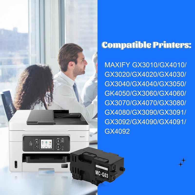 Aomya علبة حبر الصيانة MC-G03 متوافقة مع طابعات MAXIFY GX3050 GX3040 GX4050 GX4040 GX3020 GX4020 - Image 2