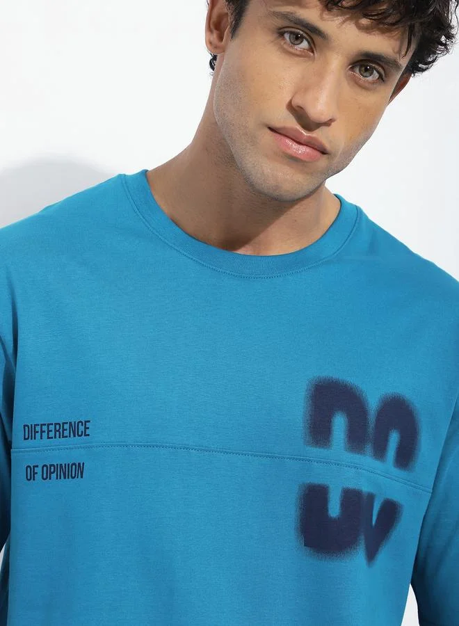 Difference of Opinion Men Oversized Short Sleeve Printed T-Shirt