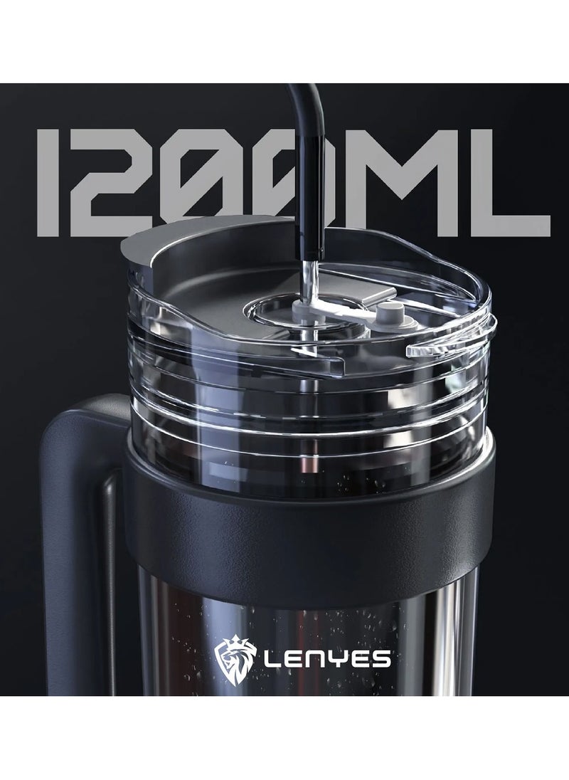 Lenyes - Thermal Insulated Water Bottle For Car,School & Gym-1200ml - Image 1