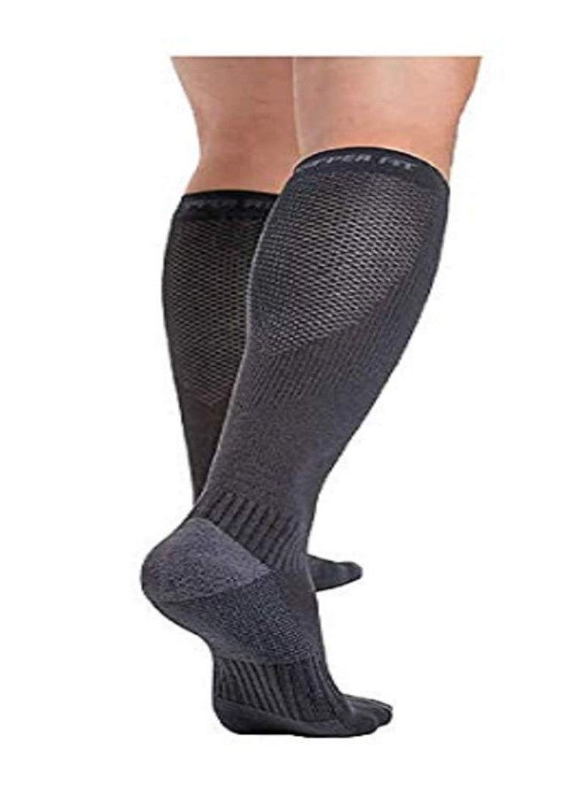 Copper Fit Unisex Compression Sock, Choose Size and Pairs (4, Large/X-Large), Black - Image 2