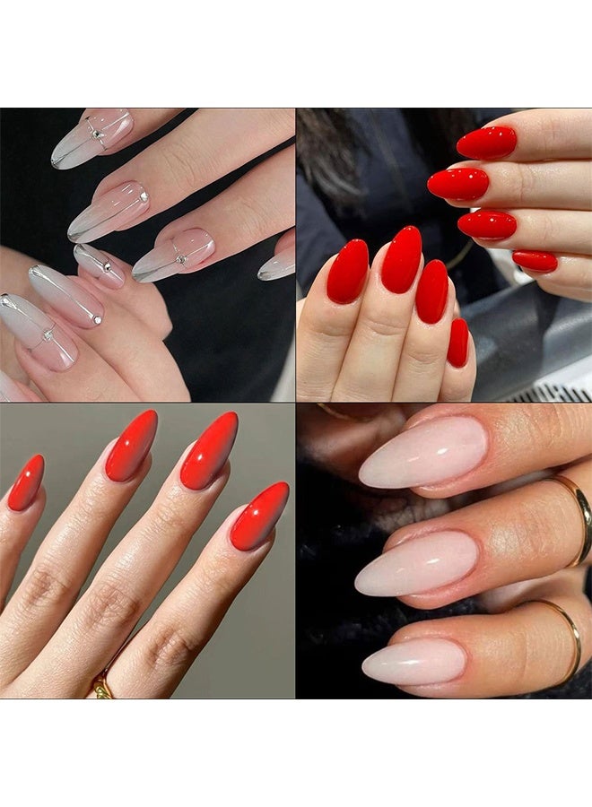 120 قطعة من أطراف الأظافر المزيفة، اضغط على الأظافر على شكل لوز، قم بلصقها على أظافر ABS بغطاء كامل للنساء، للاستخدام اليومي في حفلات الزفاف (أبيض حليبي) - Image 4