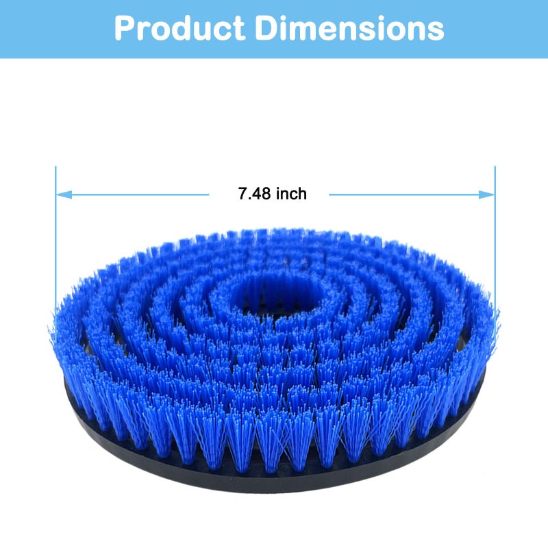 Bvhonwe 2 Pack S8201 Upgraded Replacement Steam Mop Brush Heads for Shark S8201 S8001 S7001 S7201 S7000 S7005 S7020 Steam Mop & Scrub All-in-One Scrubbing, Dirt Grip Scrub Washable Replacement Brush, Blue - Image 5