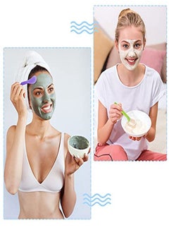 Patelai 50 Pieces Cosmetic Spatula Disposable Makeup Frosted Tip Spatula Plastic Makeup Tools Spoon Cosmetic Mask Spoon Spatulas Facial Cream Scoop Mask Spoon Stick For Diy Mixing And Sampling Mixed Color  - Image 4