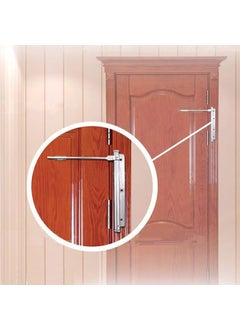 Delzon Delzon Mounted Automatic Door Closer Spring Loaded Door Closer Gate Doors SelfClosing Hinge with Screws for Home Office Hotel Door Steel  - Image 4
