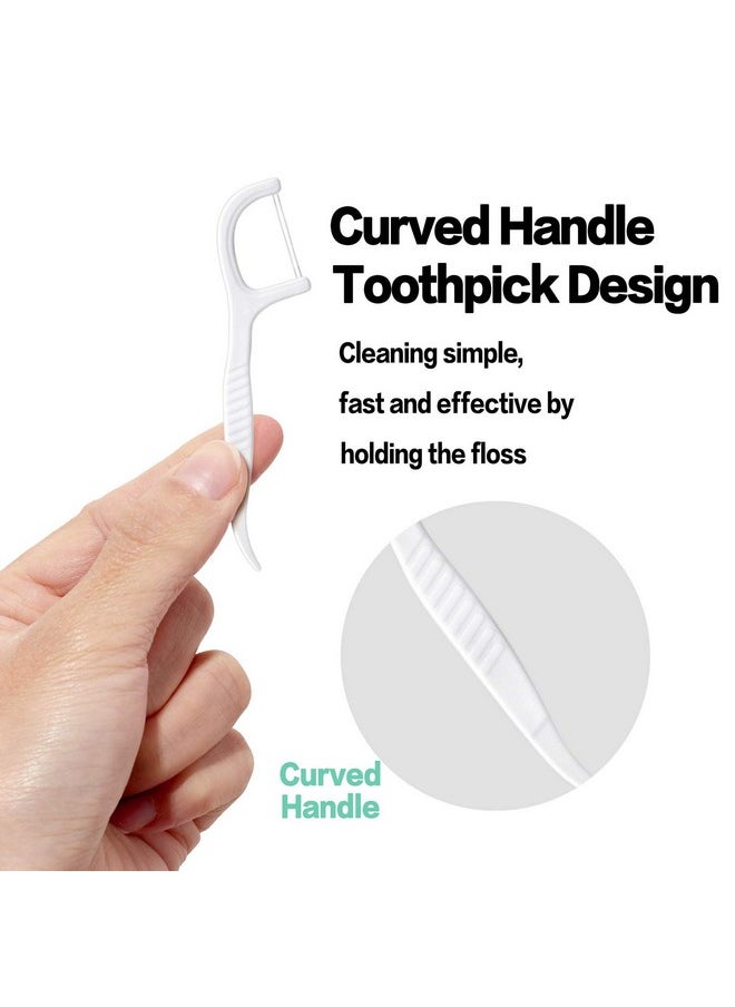 FAMILIFE - Dental Floss Picks, Double Line Flossers 200 Count, Unwaxed Flossing Thinner And Tougher Unflavored Threader Flosser With 4 Travel Cases - Image 1