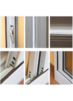 TEGRILO Brush Weather Seal Strip for Sliding Windows/Doors Frame Side, Pile Self Adhesive Weatherstrip Seal Tape for Door Draft Stopper, SoundProof Winter Insulation, Size (9mm*9mm, Brown)  - Image 4