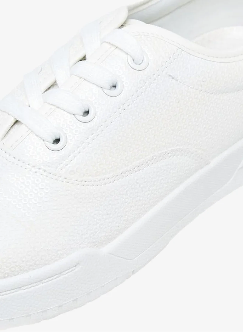 MISSY WHITE Women Lace-Up Ankle Sneakers for Women | Best Price UAE