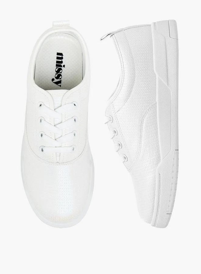 ميسي Women Lace-Up Ankle Sneakers