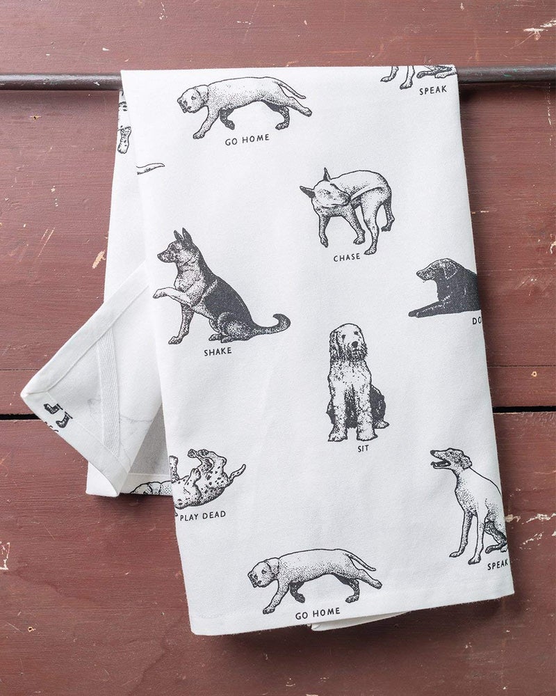Pixel Home Dog Design Premium Cotton Multi Purpose Towel - Designer Made Pack of 4 - Towel for Tables, Kids Lunch Napkins, Drying Dishes & Cleaning & Wiping, Etc (Dog Print, 200 GSM) - Image 4