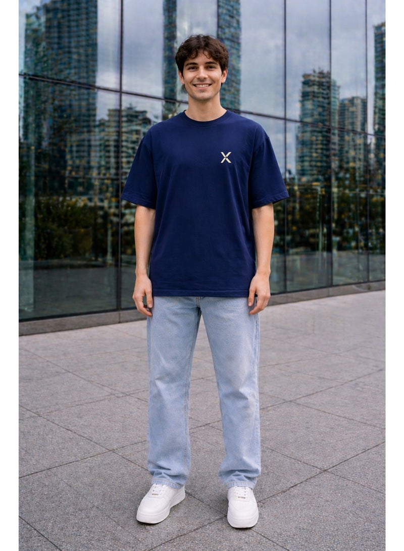NOMAiX Space Ninja T-Shirt │ Hooded Figure Back Print │ Expat Streetwear │ Oversized Fit │ Made in UAE - Image 3