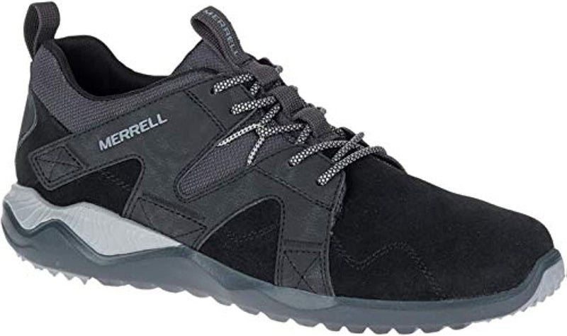 MERRELL أحذية جري للرجال من ميريل - جلد سويدي أسود، مقاس 12 أمريكي - Image 1