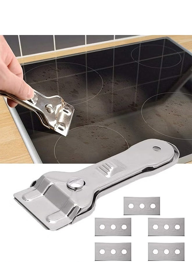 هابي دي كاشطة شفرة زجاجية متعددة الوظائف للزجاج، منظف و كاشطة سطح موقد زجاجي وللأفران والنوافذ - Image 1