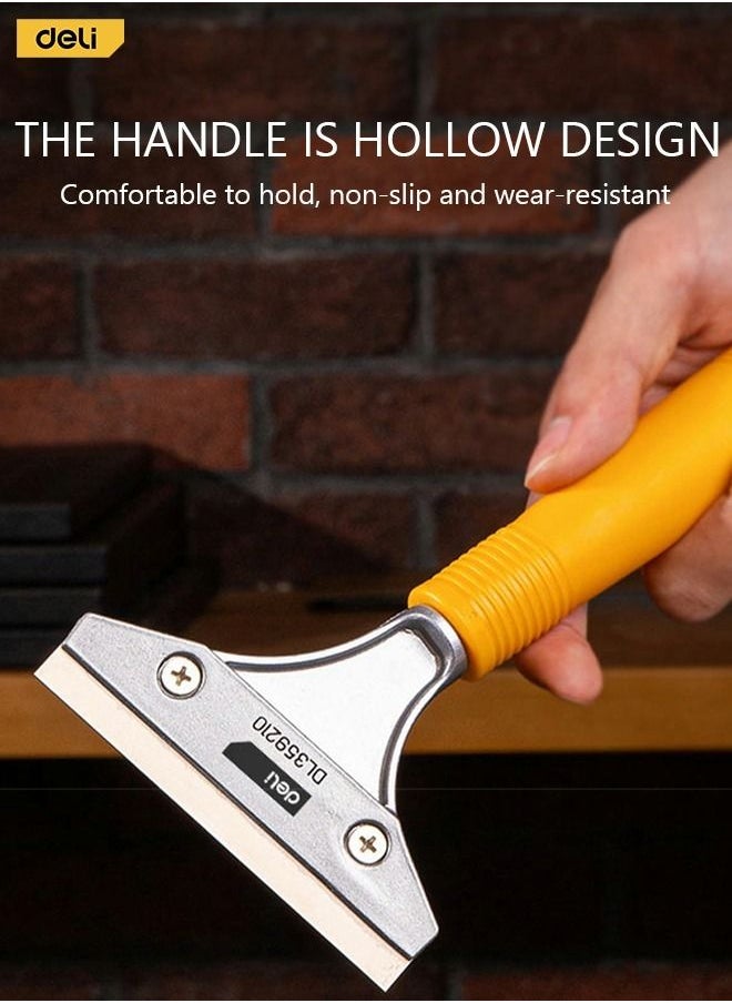 Deli - 210mm Putty Knife with Sharp Alloy Steel blade and Lightweight and Durable PP Handle Suitable for Removing Stains on Glass Window Wall Tile Kitchen and Home - Image 1