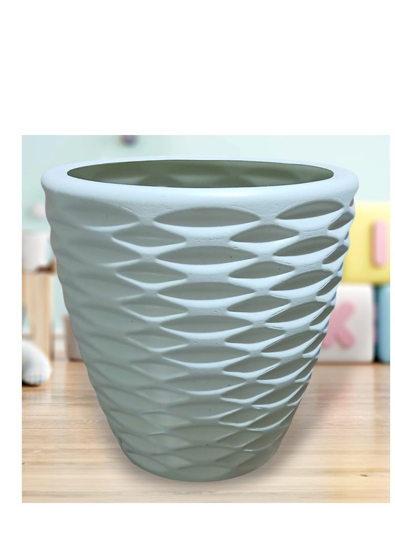 Planter - Chalet Diamond 20 cm - Polypropylene material (white) - Image 2