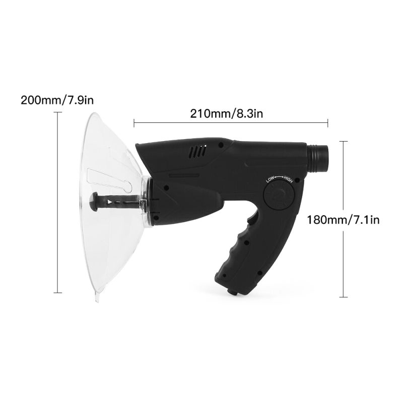 Optical Telescope 8x Magnification Center-Focus Knob - Parabolic Sound Collecting Dish 100m Range Listening Device for Birdwatching Outdoor Activities Wildlife Study - Image 2