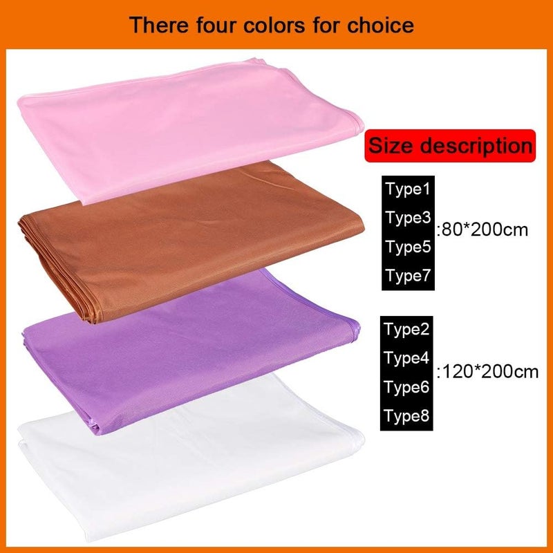 Beauty Bed Cover, 2 Piece Soft Beauty Massage Sheet SPA Duvet for Waterproof and Oil proof sheet beauty bedding with face breath hole(80200-White#1) - Image 4