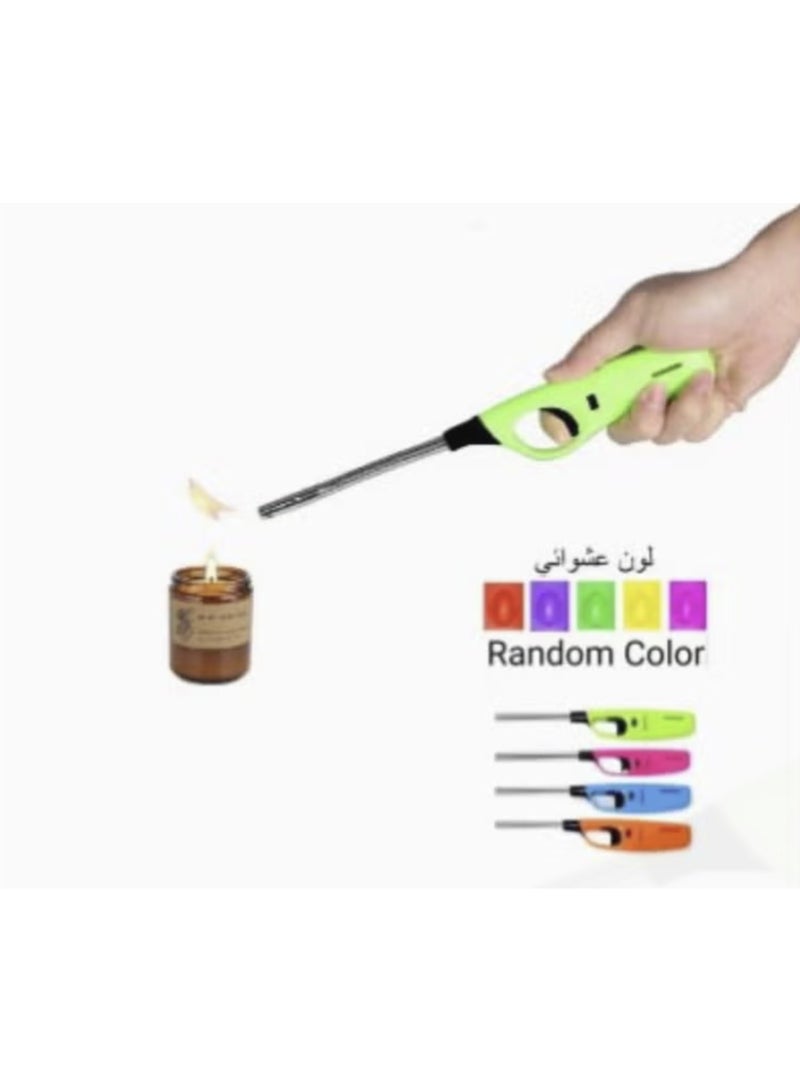 سيفيك ولاعة غاز قابلة لإعادة التعبئة، لهب طويل، قابلة للتعديل، مقاومة للرياح، مناسبة للشواء والمطبخ، ألوان متنوعة عشوائية، مزودة بزر أمان للأطفال - Image 2