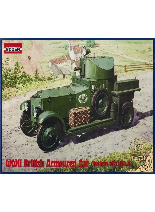 Roden 731 - Model Kit British Armoured Car Pattern 1920 MK I, Grey