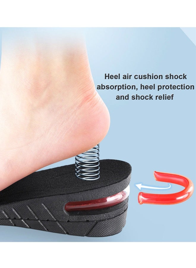 Height Increase Inserts,3 Layers Shoe Height Insoles to Make You Taller, Multi-Layer Invisible Boosting Lifts Soles Kit Heel Height 2.36 inch - Image 2