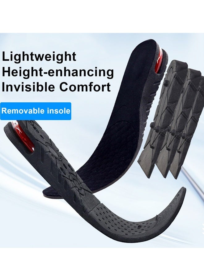 Height Increase Inserts,3 Layers Shoe Height Insoles to Make You Taller, Multi-Layer Invisible Boosting Lifts Soles Kit Heel Height 2.36 inch - Image 5
